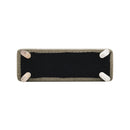 Livingandhome Tofu-style Footstool with Solid Pine Legs