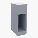 Livingandhome Grey Bedside Table with a Drawer