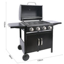 4 Burner Gas BBQ Grill With Cabinet