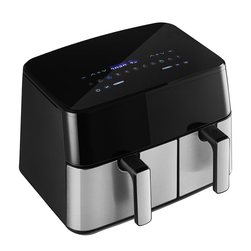 Livingandhome 6.5L+3.5L Touch Screen Dual Basket Air Fryer