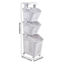 Lifeideas Compact 3 Tier Storage Unit for Laundry