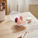 Livingandhome 4Pcs Pink Makeup Sponge for Dry and Wet Dual-use