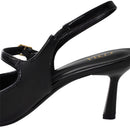 Elegant Pointed-Toe Slingback Heels with Adjustable Instep Strap