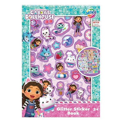 Gabby Dollhouse Glitter Sticker Book
