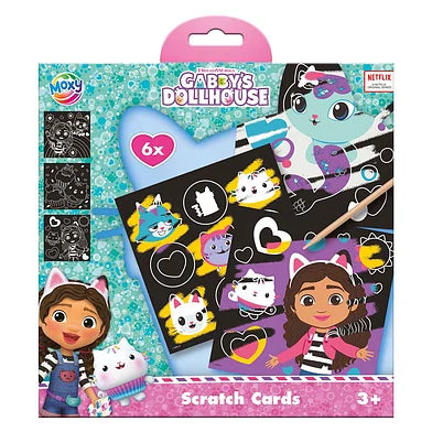 Gabby Dollhouse 6 Scratch Cards