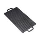 Breeins Rectangular Cast-Iron Reversible Griddle & Grill Pan
