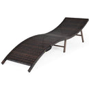 2PCS Folding Chaise Lounge with Double-sided Cushion - Red