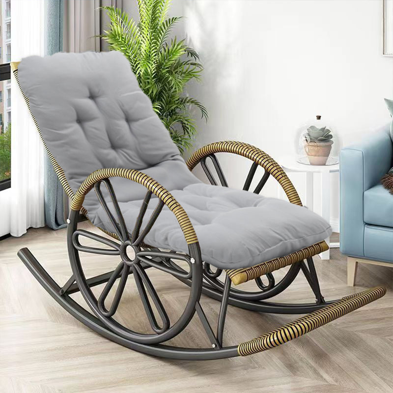 Breeins Rocking Chair Tufted Seat Pad Non-Slip Seat Cushion