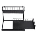 Lifeideas Black Carbon Steel Cabinet Rack