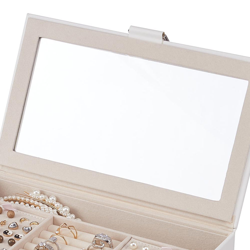 Sheonly 4-Tier Jewellery Storage Box with Transparent Lid