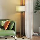 HOMCOM Dimmable Floor Lamp, Standing Lamp With Adjustable Colour Temperature