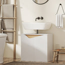 HOMCOM Under Sink Cabinet, Bathroom Sink Cabinet for Basin without Pedestal
