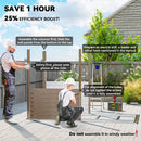 Outsunny 5 X 9ft Galvanised Metal Garden Shed With Foundation Kit