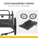 HOMCOM Bike Trailer Wagon Bicycle Cargo Trailer w/ Suspension, 2 Wheels, Black