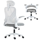 HOMCOM Ergonomic Office Chair, Computer Chair with Foldable Backrest, Grey
