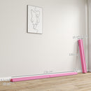 SPORTNOW 7.7FT Folding Gymnastics Balance Beam with Anti-Slip Base, Pink
