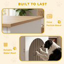 PawHut Dog Crate Furniture, Indoor Dog Cage End Side Table, White