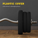 SPORTNOW 25KG Adjustable Barbell Weights Set For Home Gym Strength Training