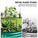 Outsunny Set of 2 Raised Beds for Garden with Metal Plant Stakes, Green