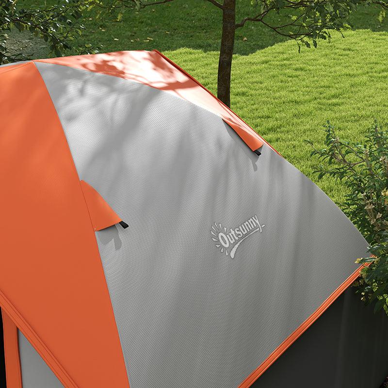 Outsunny 2 Man Camping Tent w/ Sewn-in Groundsheet, 3000mm Waterproof