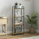 HOMCOM Tier Bamboo Bathroom Shelf, Freestanding Shelving Unit