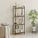 HOMCOM Tier Bamboo Bathroom Shelf, Freestanding Shelving Unit