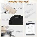 HOMCOM 6L 1400W Stand Mixer With 11 Speeds & Fermentation Function, Cream