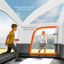Outsunny 4-6 Man Camping Tent with 2 Bedroom, 3000mm Waterproof, Grey