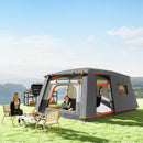 Outsunny 4-6 Man Camping Tent with 2 Bedroom, 3000mm Waterproof, Grey