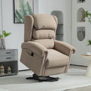 HOMCOM Power Lift Recliner Chair For Elderly With Remote Control, Khaki