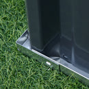 Outsunny Metal Raised Garden Bed No Bottom DIY Large Planter Box W/ Gloves