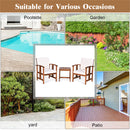 3-Piece Outdoor Acacia Wood Sofa Set With Cushions-White