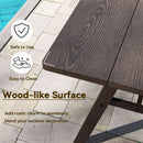 3 Piece Outdoor Picnic Table and Benches Set