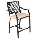 3 Pieces Patio Bar Set With High-Density Seat Cushions