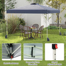 3 X 3 M Pop Up Canopy Tent With 1 Sidewall Wheeled Bag-Grey