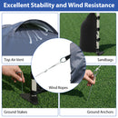 3 X 3 M Pop Up Canopy Tent With 1 Sidewall Wheeled Bag-Grey