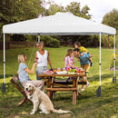 3 X 3 M Pop Up Canopy Tent With 1 Sidewall Wheeled Bag-White