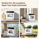 COMFEE White Countertop Dishwasher With A Visible Door