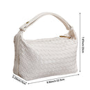 Modishion Elegant Woven Faux-Leather Shoulder Bag