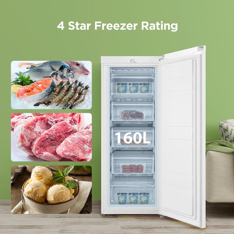 COMFEE 160 Litre Freestanding Upright Freezer