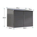 Breeins 4.6 x 9ft Outdoor Steel Storage Shed