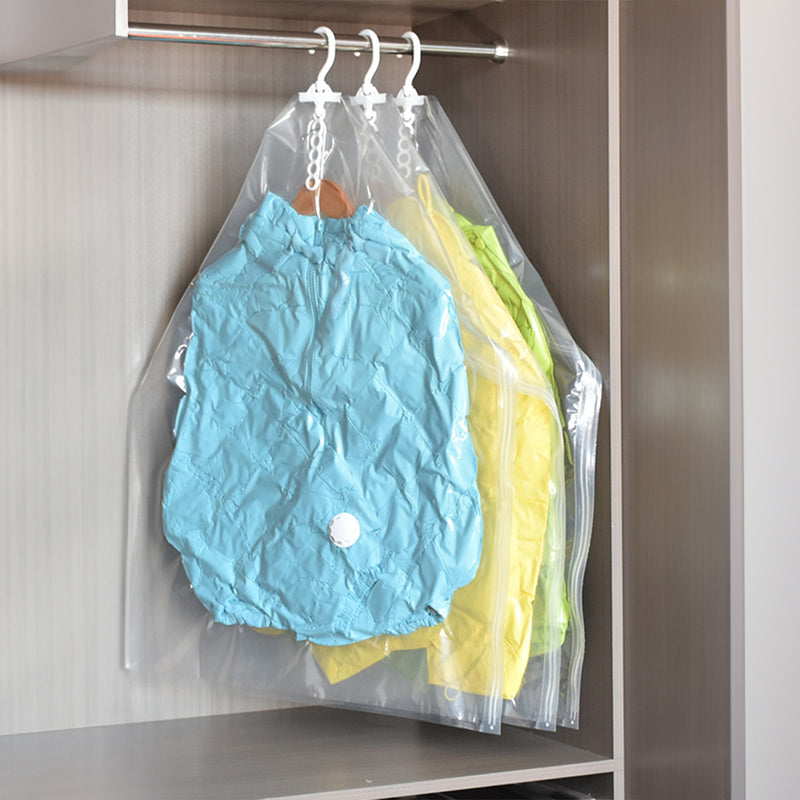 Lifeideas 6 Pack Hanging Vacuum Compression Storage Bags