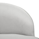 Livingandhome Modern Velvet Dressing Table Stool with Solid Wood Legs