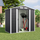 4x7FT Outdoor Metal Garden Storage Shed