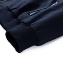 Outdoor Zip-up Windproof Lightweight Bomber Jacket Casual Varsity Outerwear - Navy