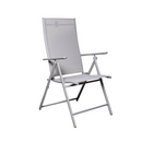 Outdoor Garden Patio Multi Position Reclining Folding Chair in Grey
