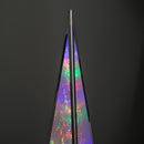 45cm Light up Holographic Christmas Pyramid Decoration with Multi-Coloured LEDs