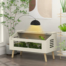 PawHut Reptile Terrarium, Snake Vivarium with Tempered Glass Windows