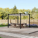 Breeins Backyard Aluminium Pergola With Sliding Roof