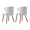 Livingandhome Set of 2 Upholstered Dining Chairs